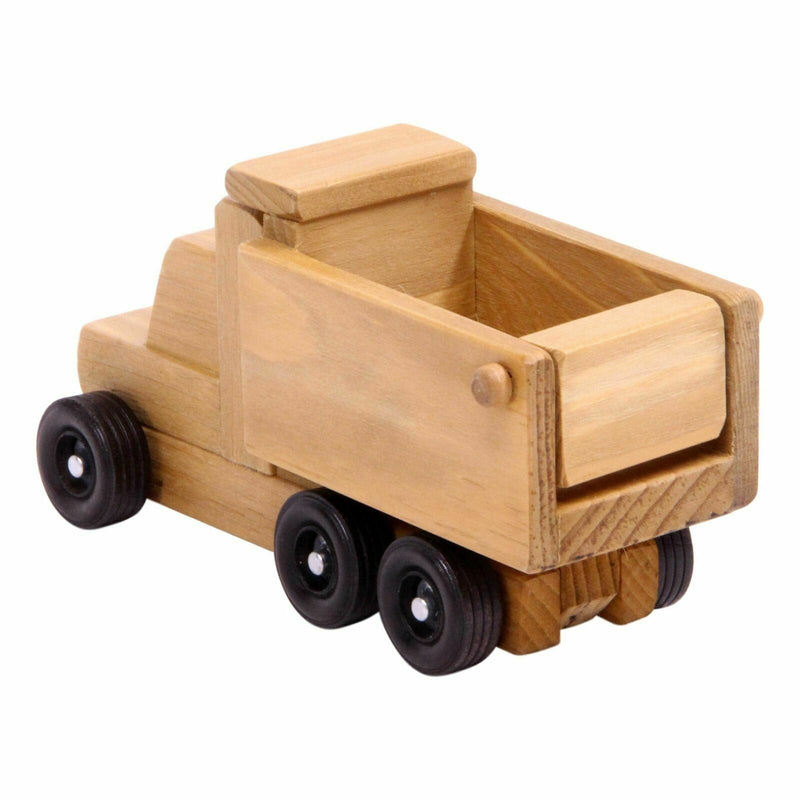 Amish-Made Wooden Dump Truck Toy-zoom-