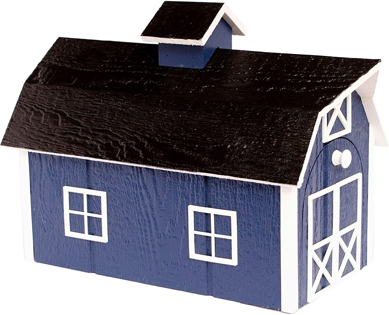 Amish-Made Wooden Mailbox | Dutch Barn Style Post-Mount-zoom-21