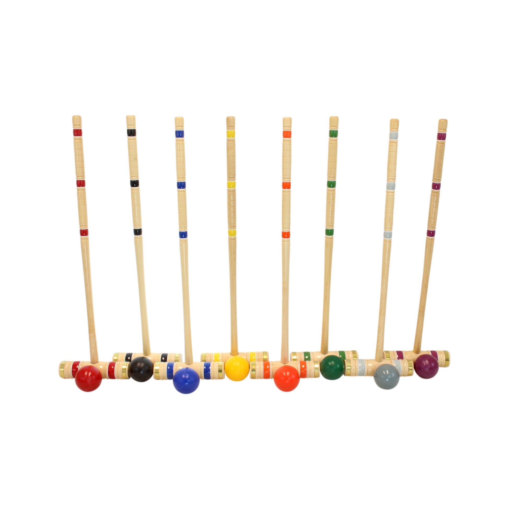 Deluxe 8-Player Croquet Game Set with Wooden Holder or Duffel Bag-6