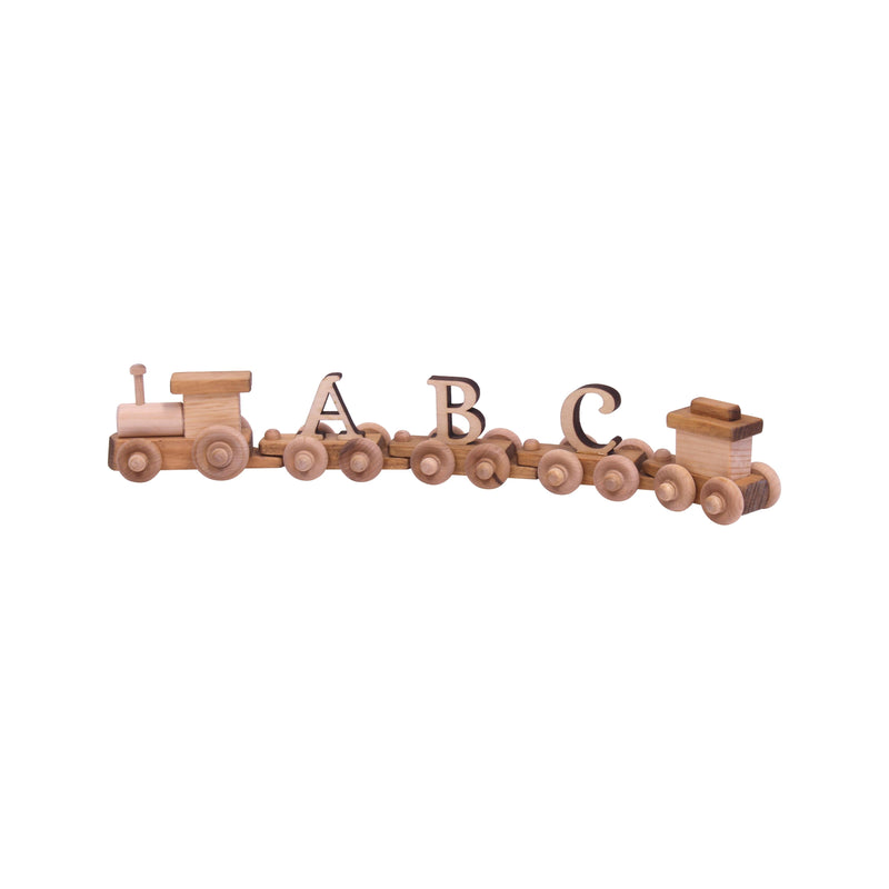 Amish-Made Wooden Name Train Toy-zoom-