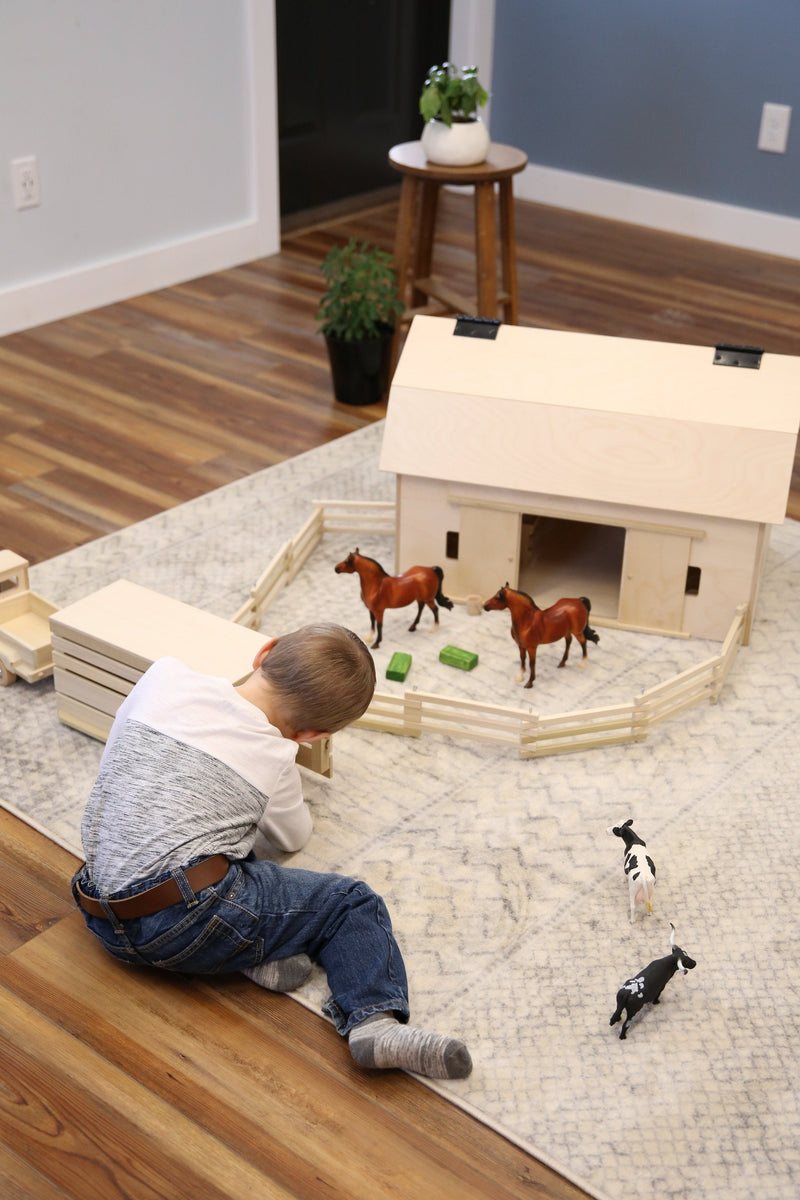 Amish-Made Large Hip-Roof Barn Toy-zoom-