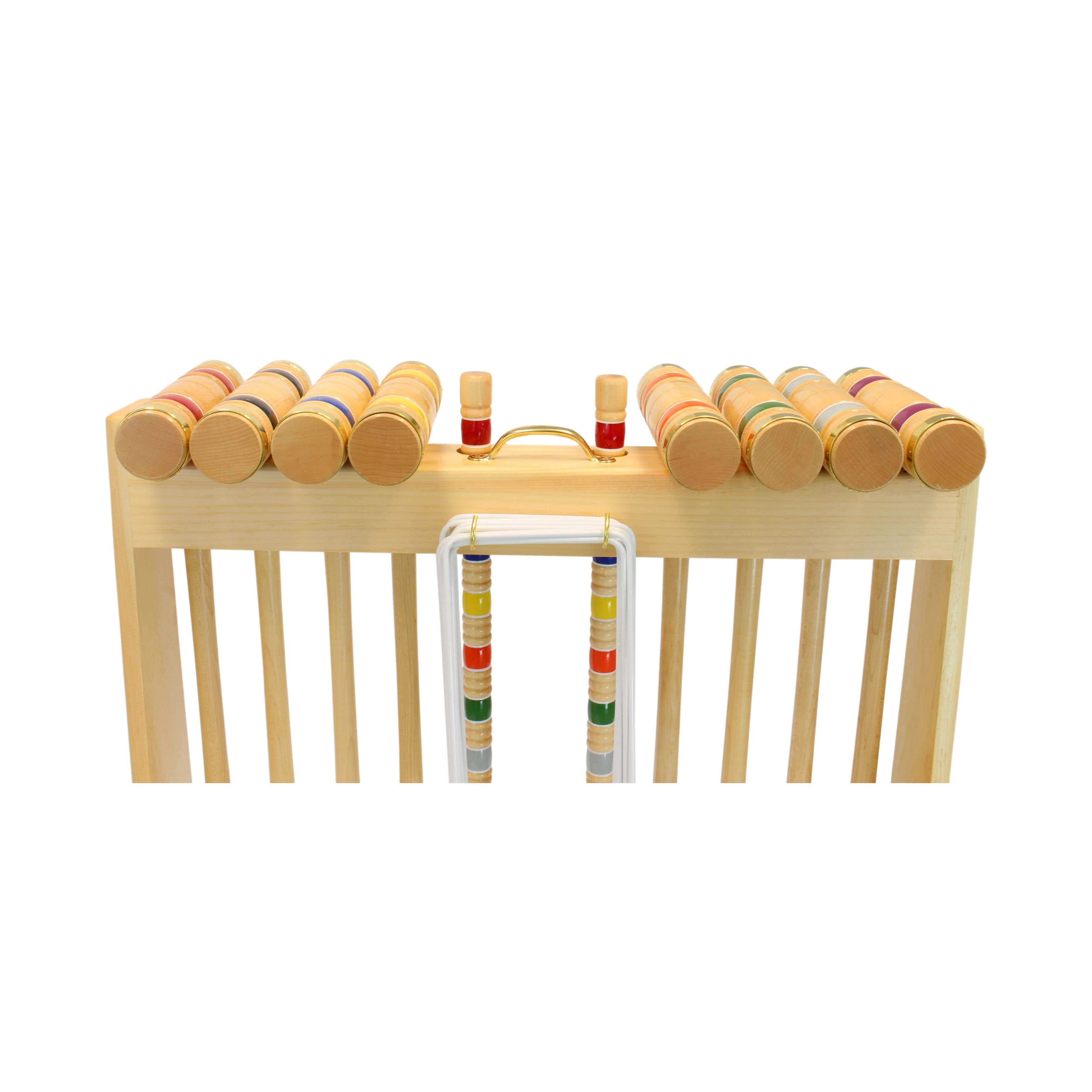 Deluxe 8-Player Croquet Game Set with Wooden Holder or Duffel Bag-zoom-21