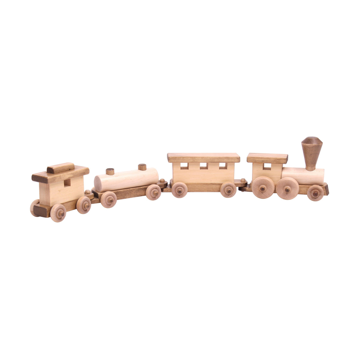 Amish-Made Wooden Toy Train Play Set-7