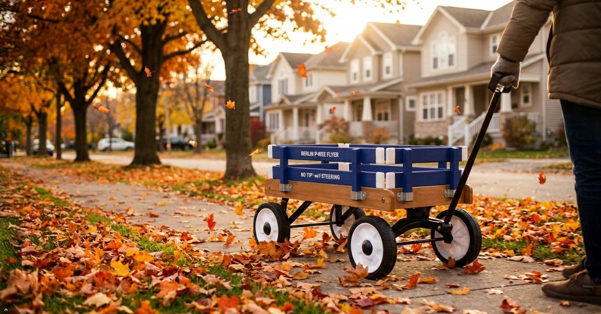 Berlin P-Wee Wagon | Amish-Made Wooden Kids Wagon-3
