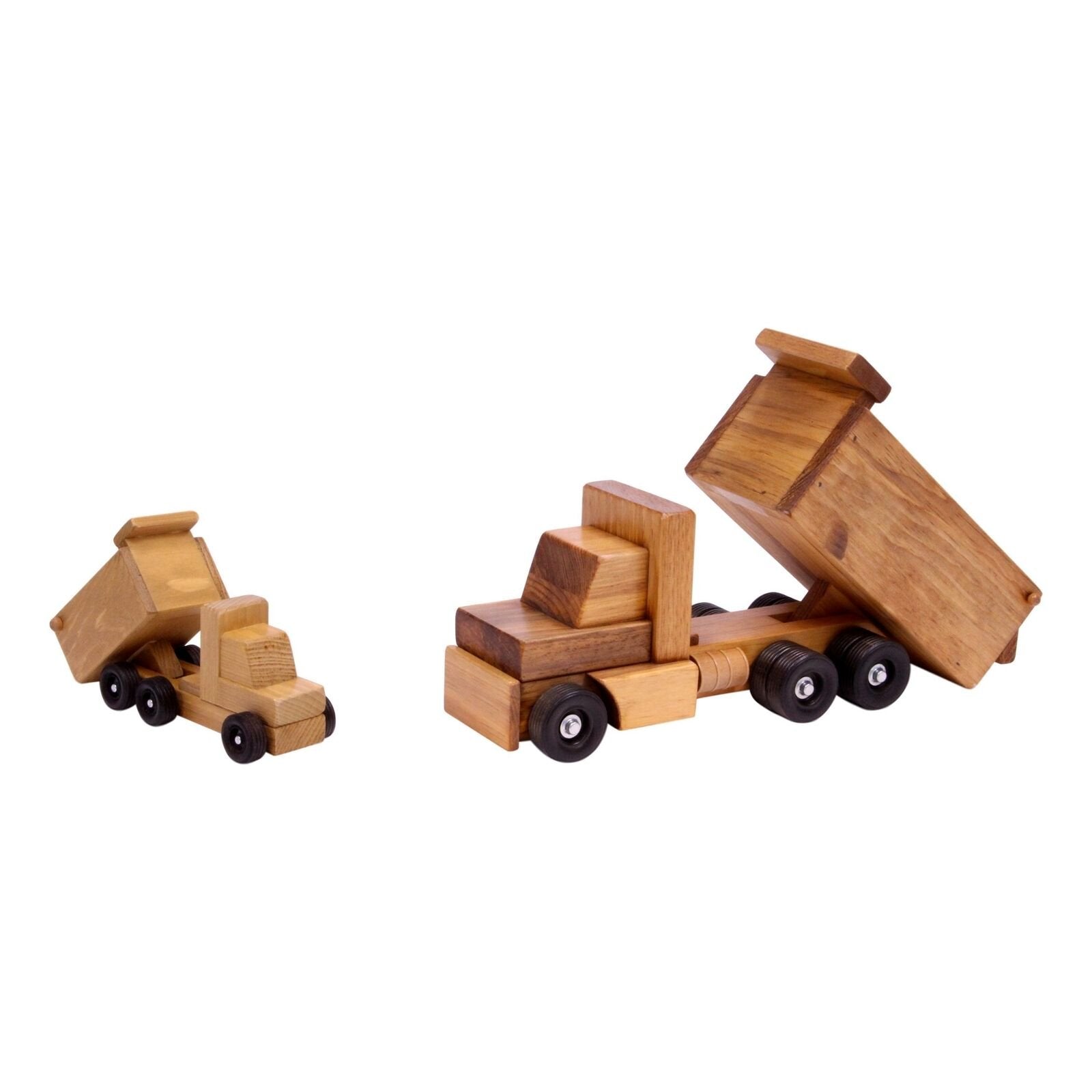 Amish-Made Wooden Dump Truck Toy-zoom-9