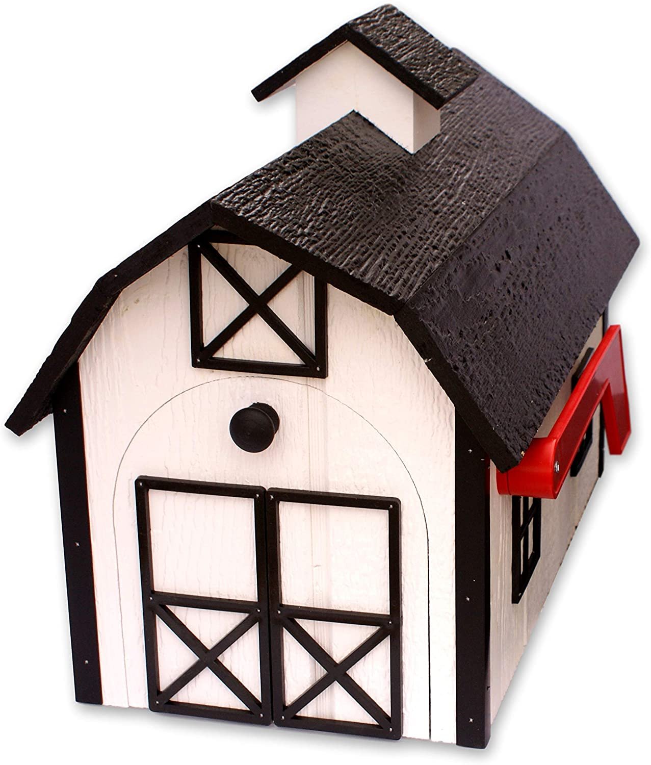 Amish-Made Wooden Mailbox | Dutch Barn Style Post-Mount-22