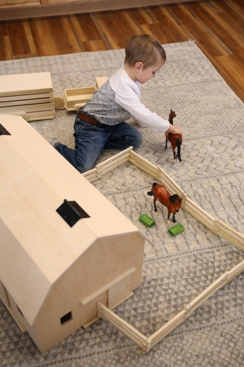 Amish-Made Large Hip-Roof Barn Toy-zoom-