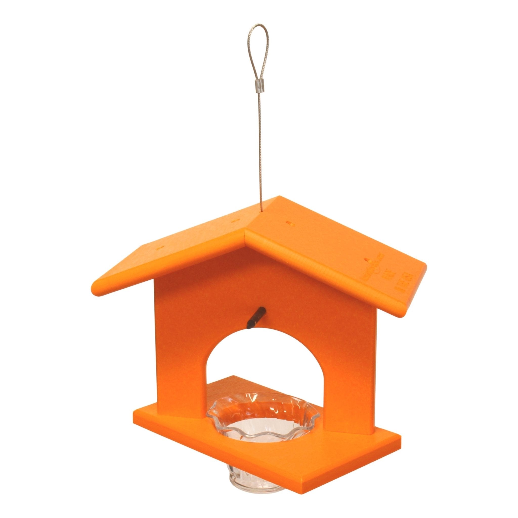 Hanging Oriole Jelly and Orange Bird Feeder | Eco-Friendly Poly Lumber - Aware House - Amish Toy Box -