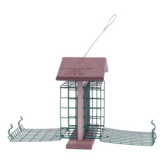Double Suet - Cake Bird Feeder | Amish - Made Poly Lumber Feeder - Aware House - Amish Toy Box - 