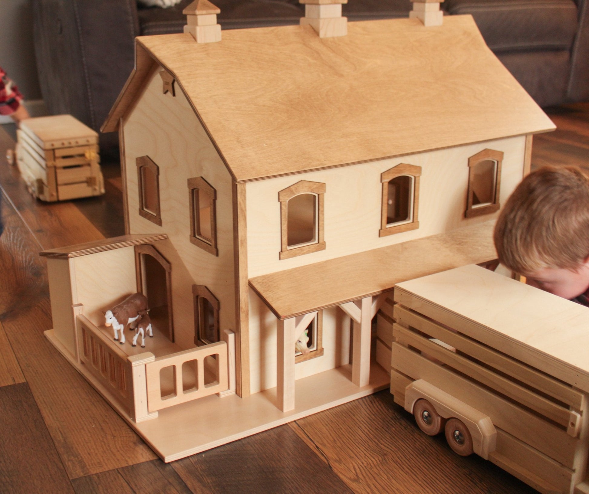 Large Pennsylvania Bank Barn Toy-3
