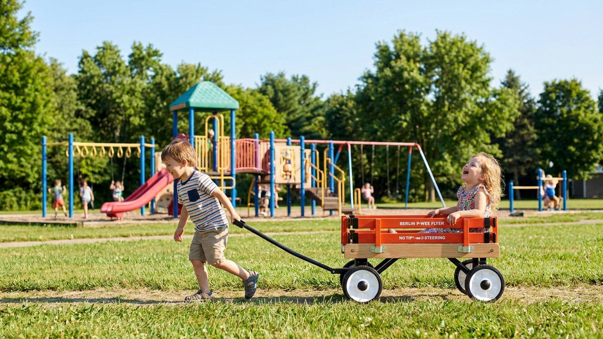 Berlin P-Wee Wagon | Amish-Made Wooden Kids Wagon-9