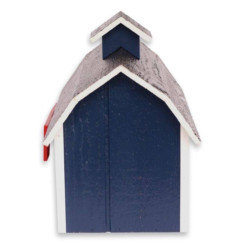 Amish-Made Wooden Mailbox | Dutch Barn Style Post-Mount-zoom-