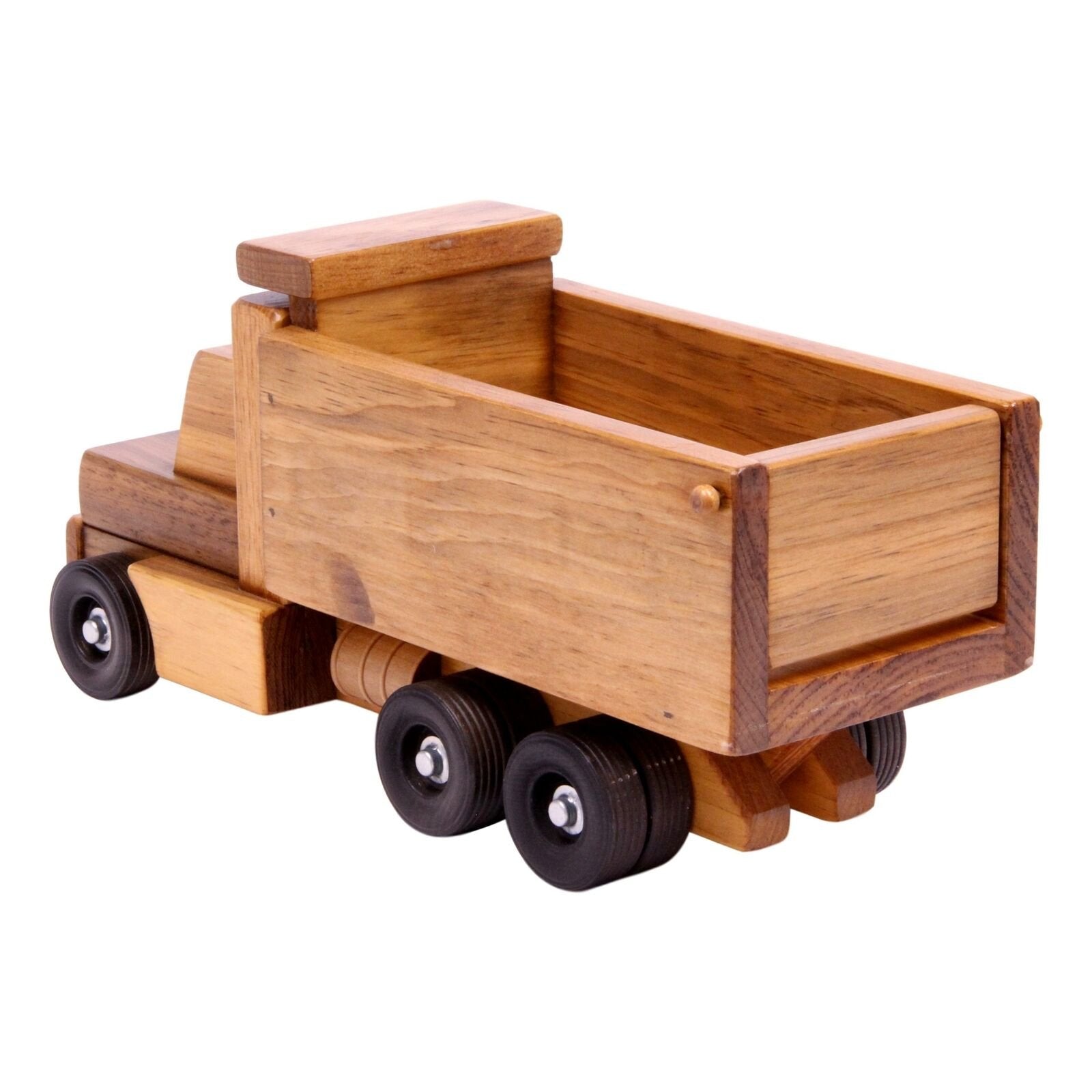 Amish-Made Wooden Dump Truck Toy-8