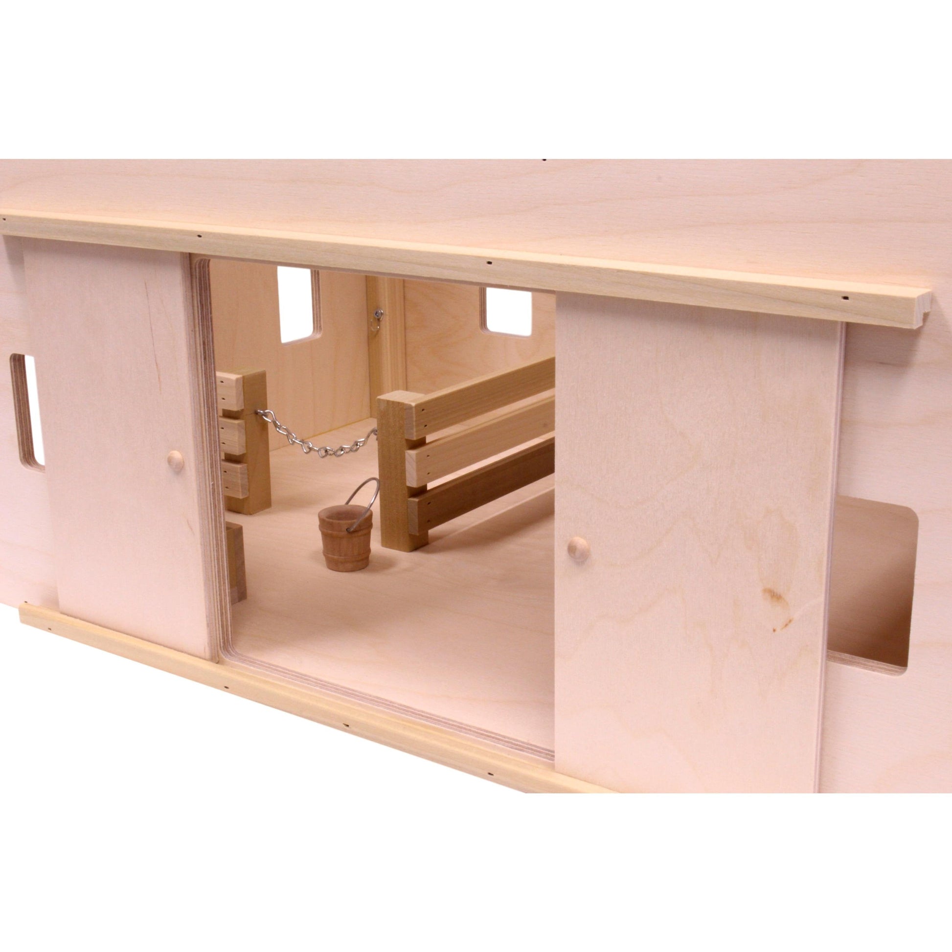 Amish-Made Large Hip-Roof Barn Toy-9