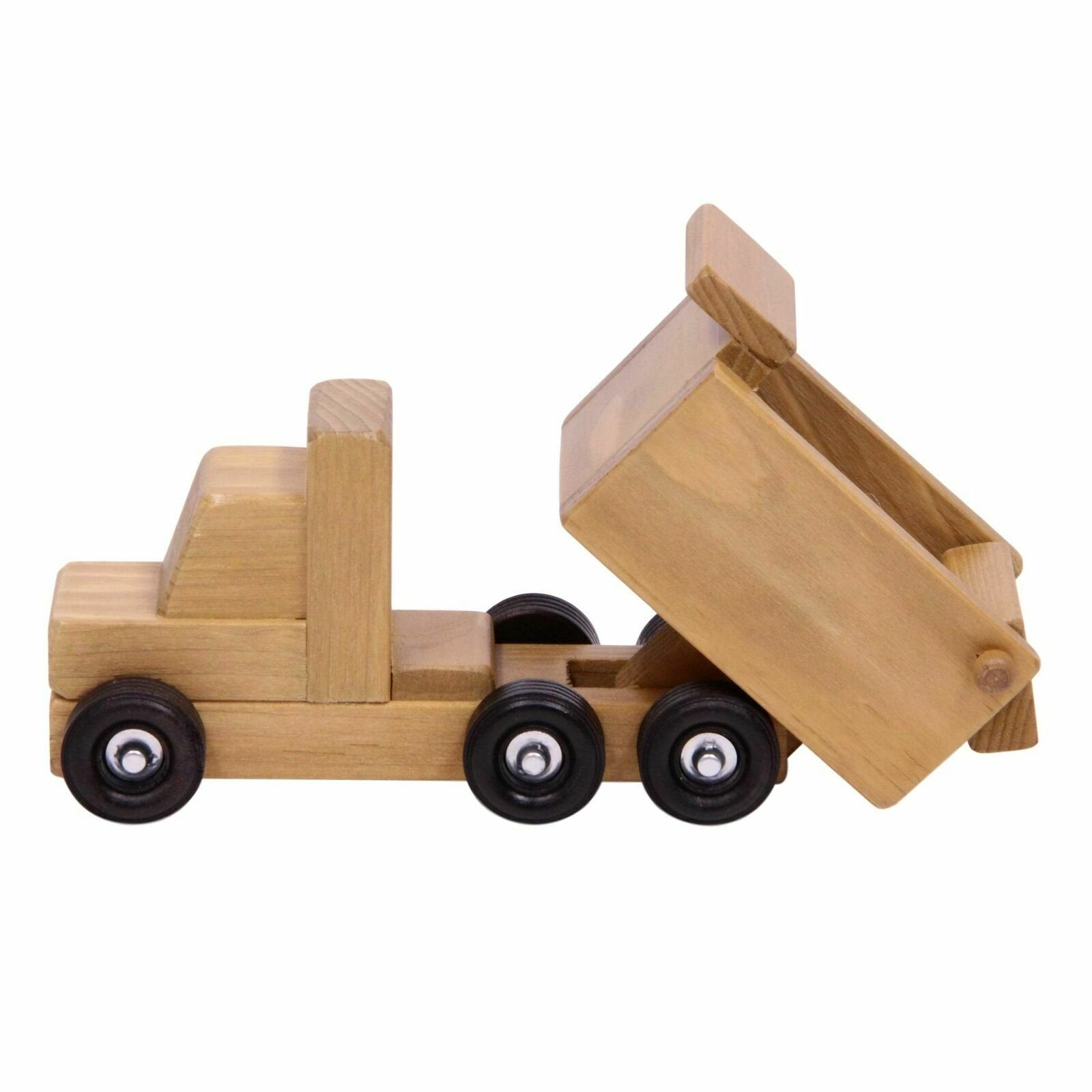 Amish-Made Wooden Dump Truck Toy-4