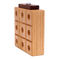 Wooden Marble Tic Tac Toe Game with Built-In Marble Storage - Aware House - Amish Toy Box -