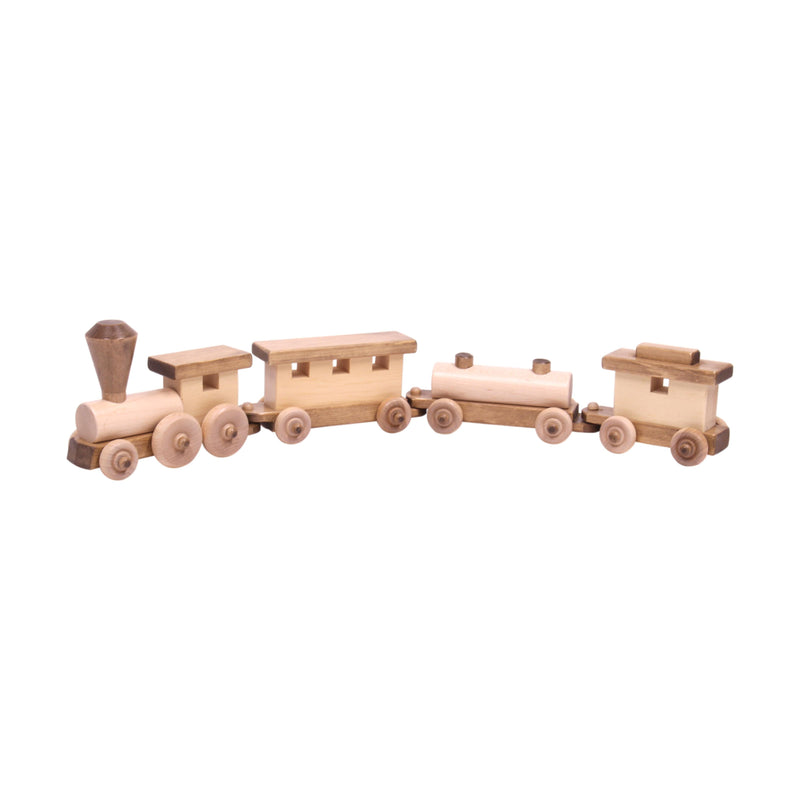 Amish-Made Wooden Toy Train Play Set-zoom-