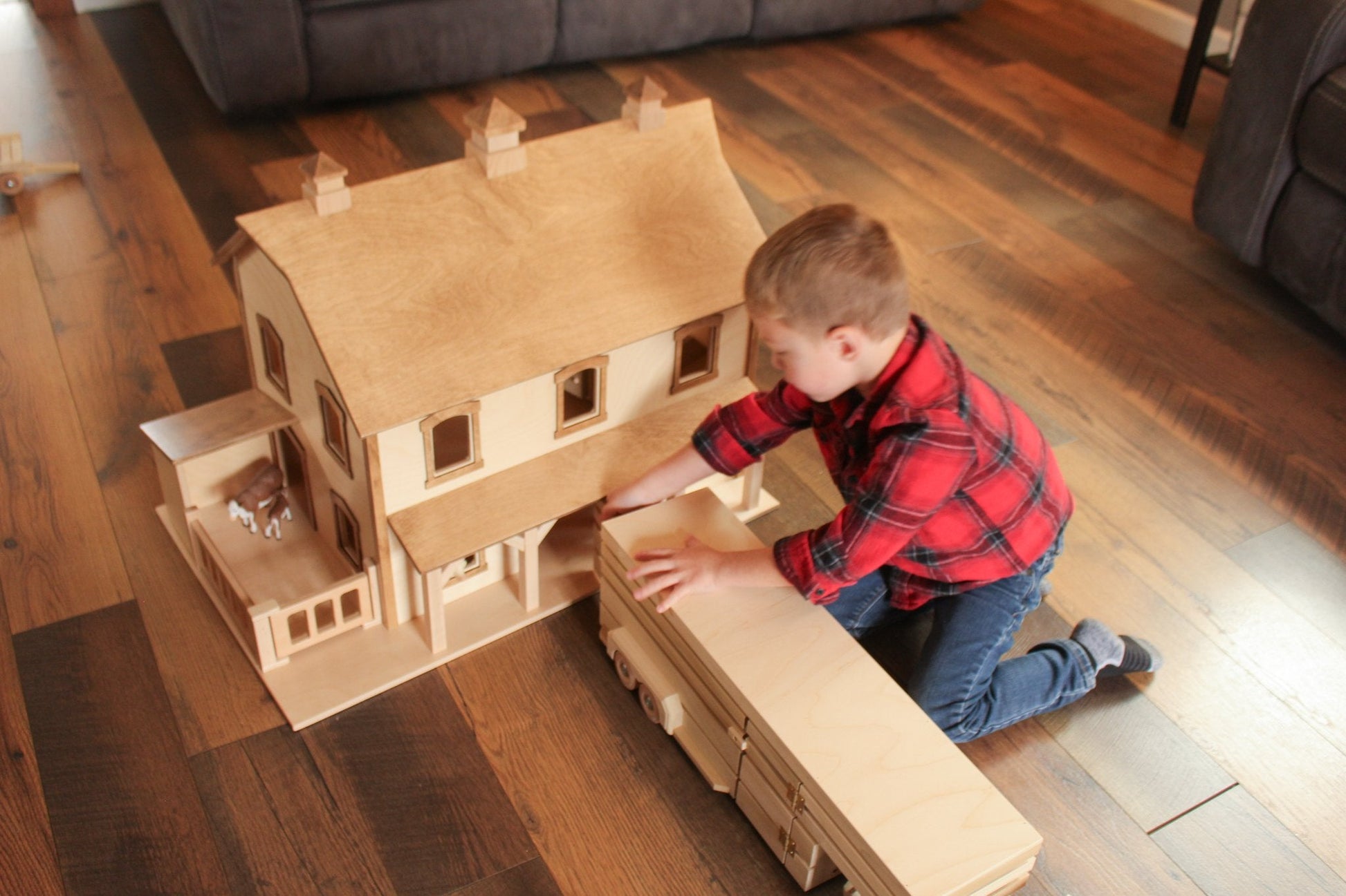 Large Pennsylvania Bank Barn Toy-7