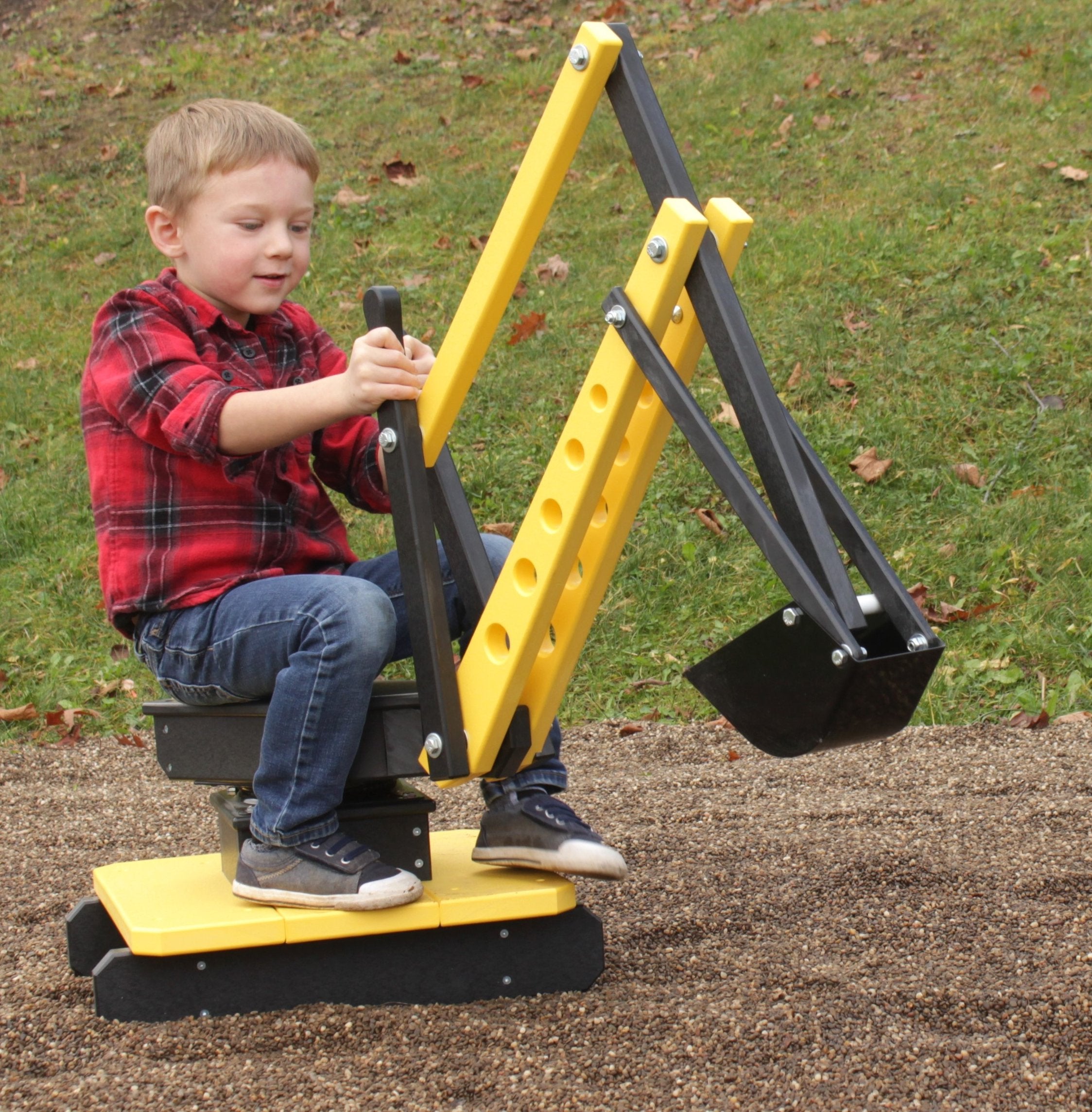 Sand Digger Excavator Toy | Ride-On Sandbox Digger with Movable Levers
