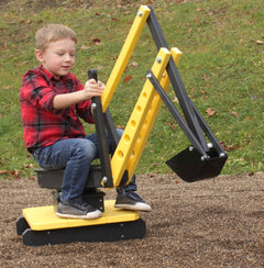Sand Digger Excavator Toy | Ride - On Sandbox Digger with Movable Levers - Aware House - Amish Toy Box - 