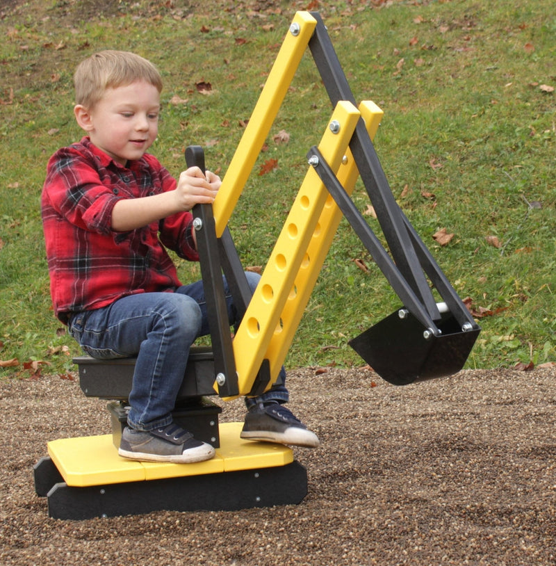Sand Digger Excavator Toy | Ride-On Sandbox Digger with Movable Levers-zoom-