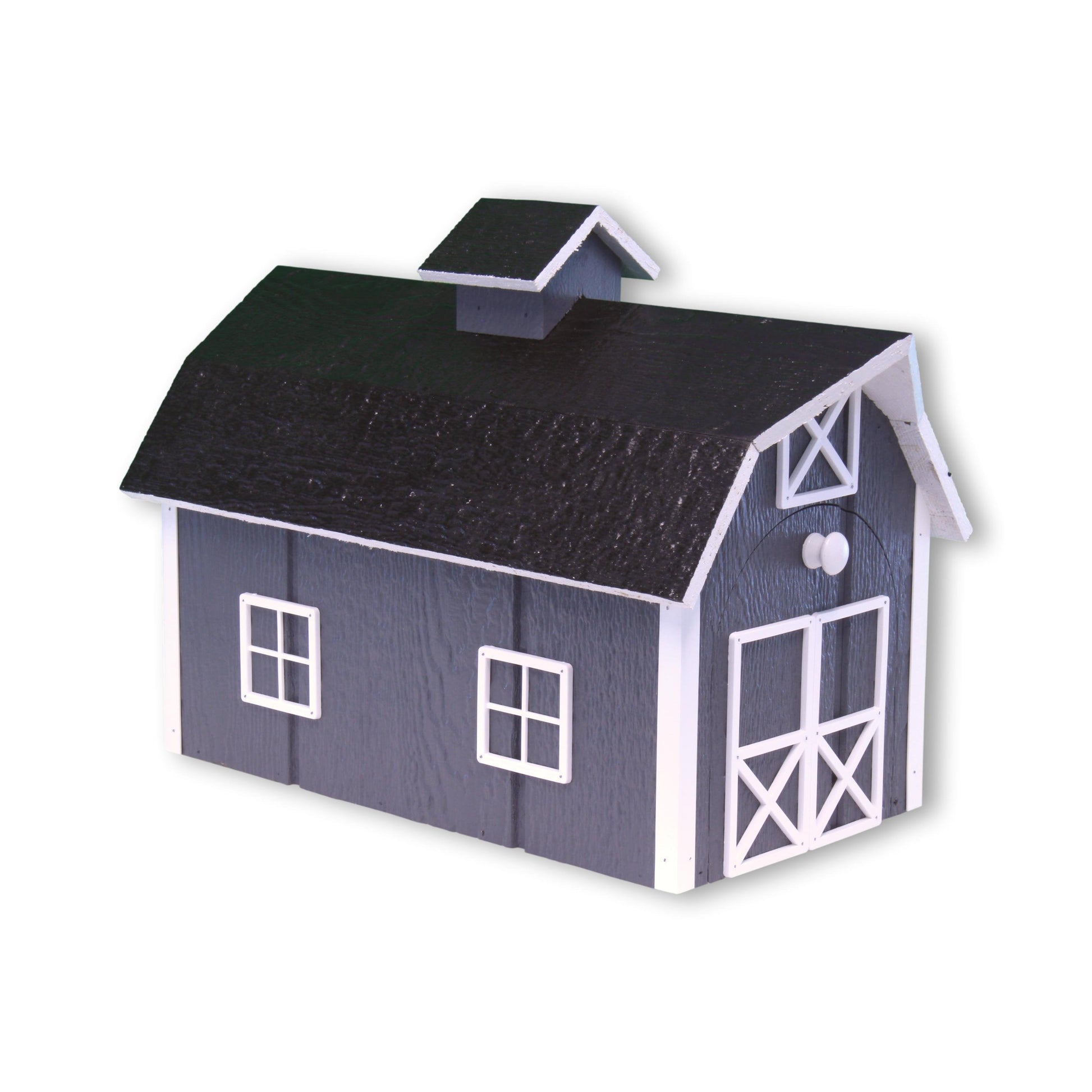 Amish-Made Wooden Mailbox | Dutch Barn Style Post-Mount-17