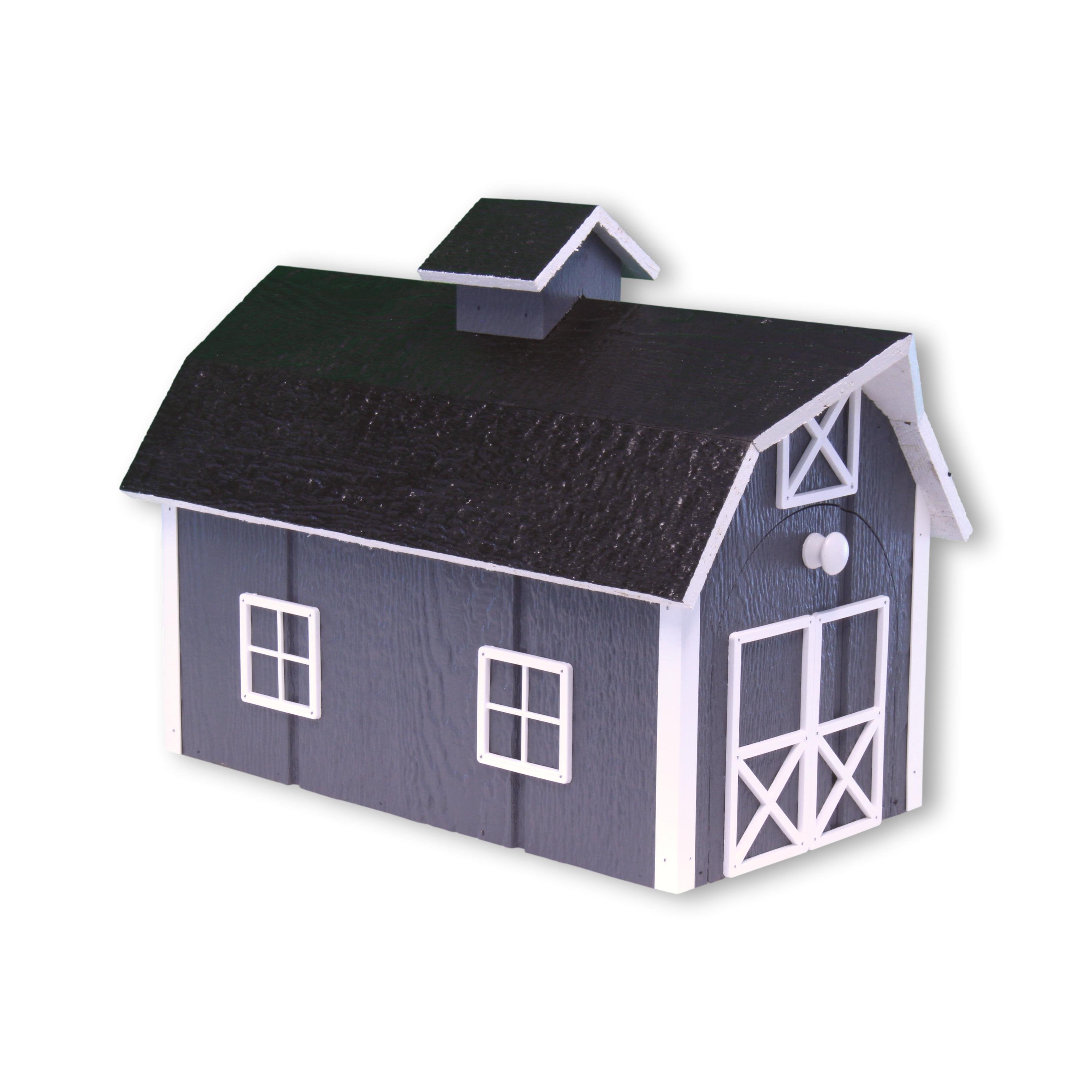 Amish-Made Wooden Mailbox | Dutch Barn Style Post-Mount-zoom-17