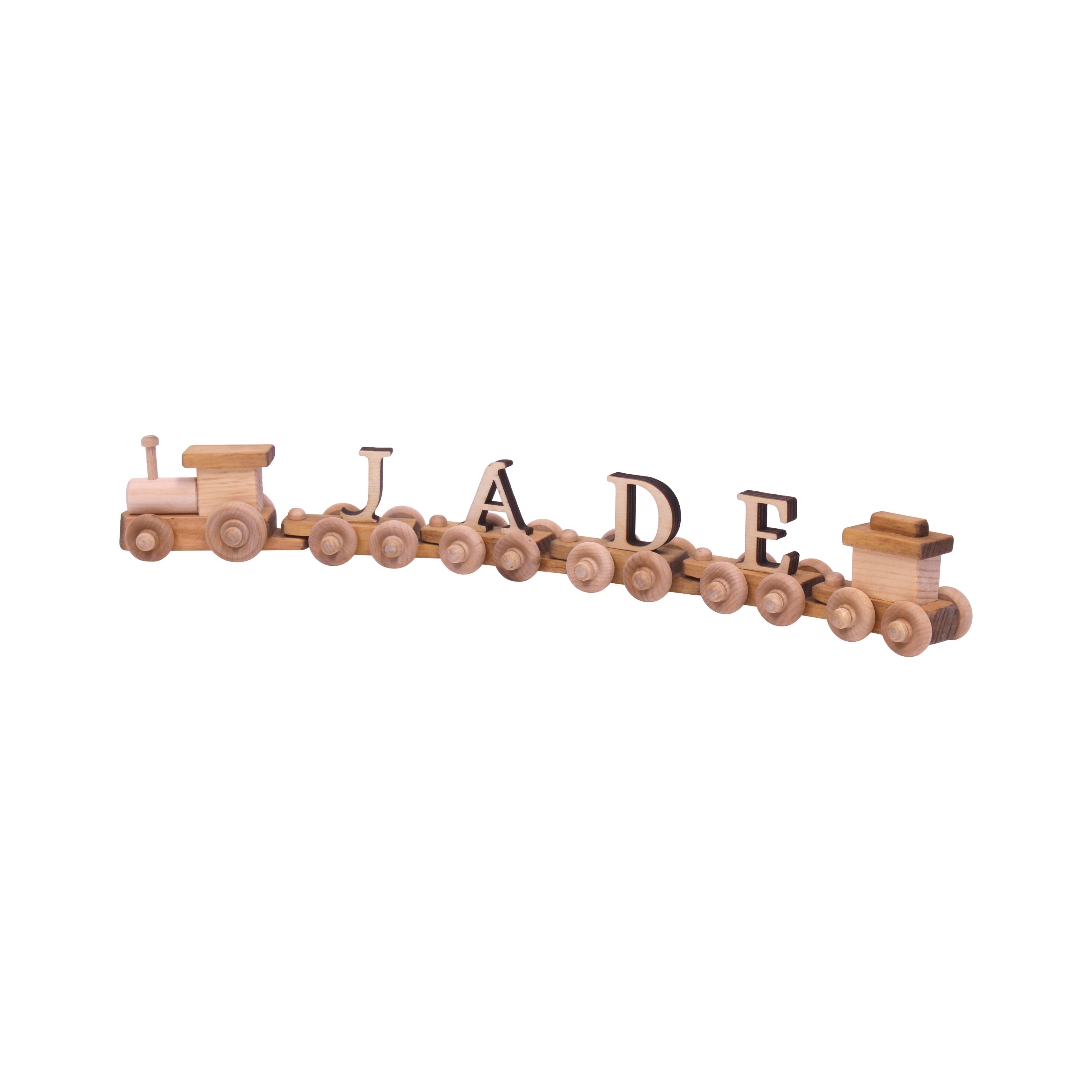 Amish-Made Wooden Name Train Toy-zoom-3