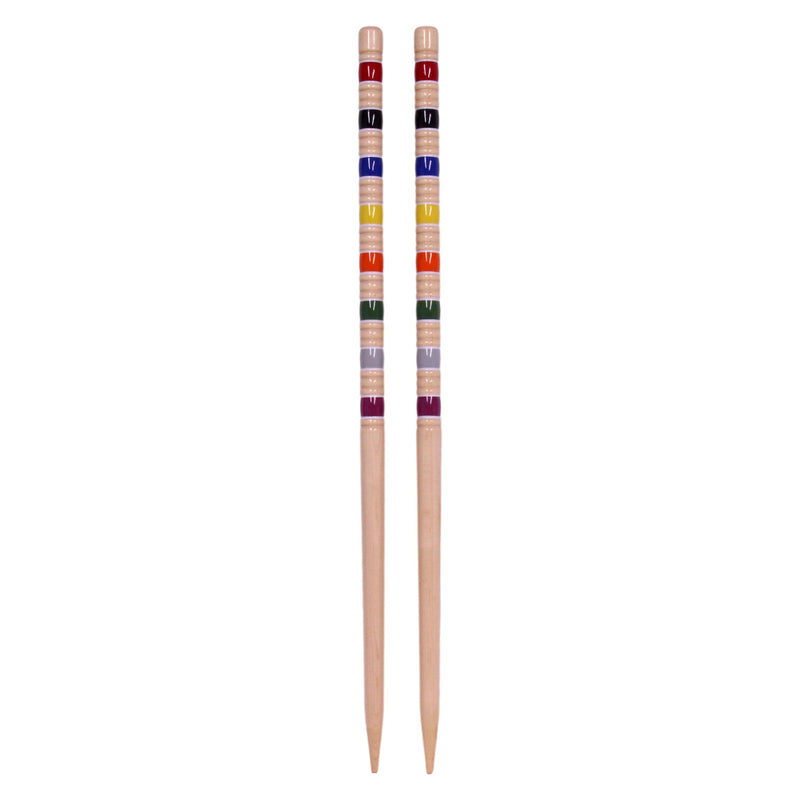 Deluxe 8-Player Croquet Game Set with Wooden Holder or Duffel Bag-zoom-