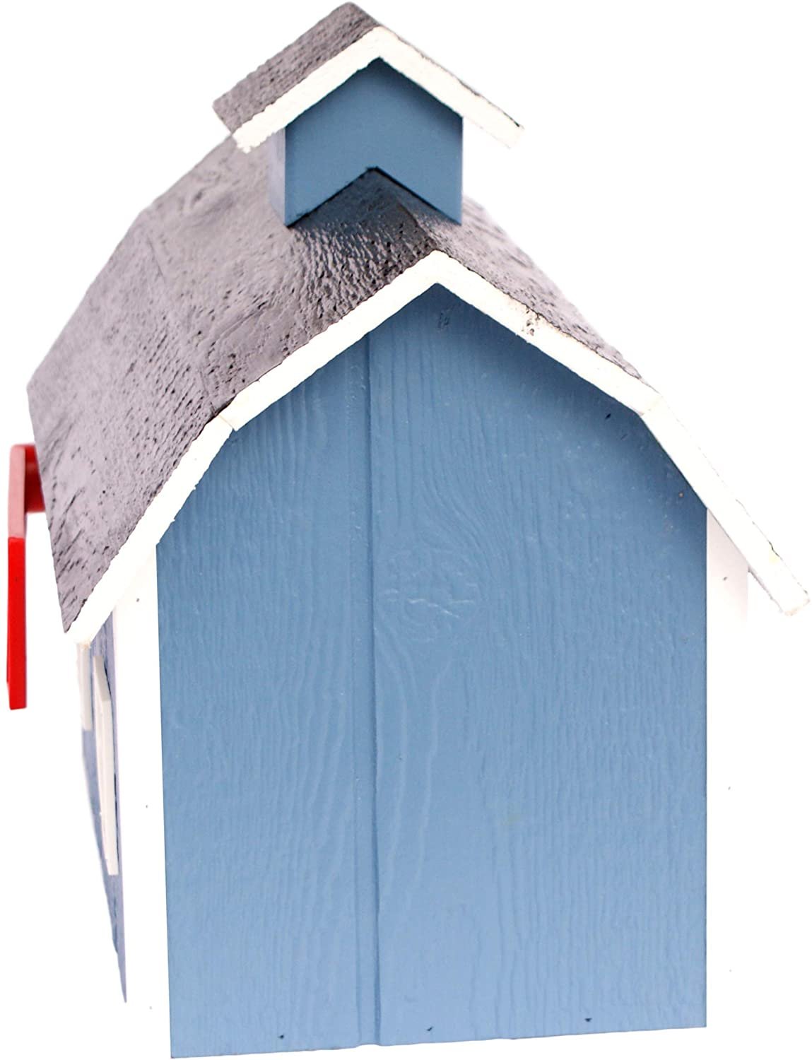 Amish-Made Wooden Mailbox | Dutch Barn Style Post-Mount-37