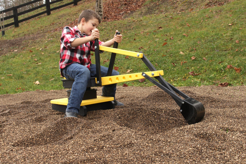 Sand Digger Excavator Toy | Ride-On Sandbox Digger with Movable Levers-zoom-