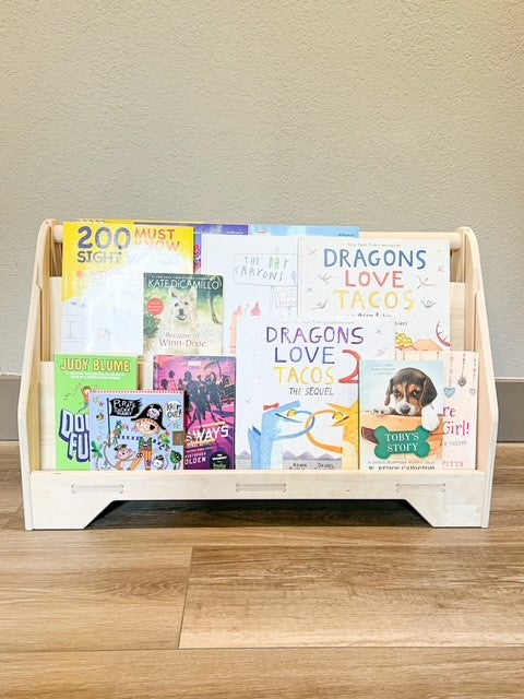 MIGUEL | Double Sided Portable Bookshelf-zoom-