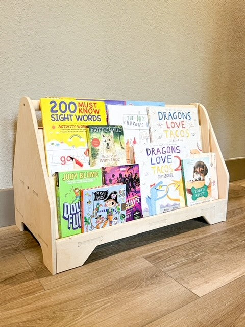 MIGUEL | Double Sided Portable Bookshelf-zoom-