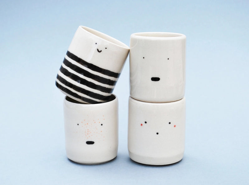 Mixed Characters Espresso Cups - Set of 4-zoom-