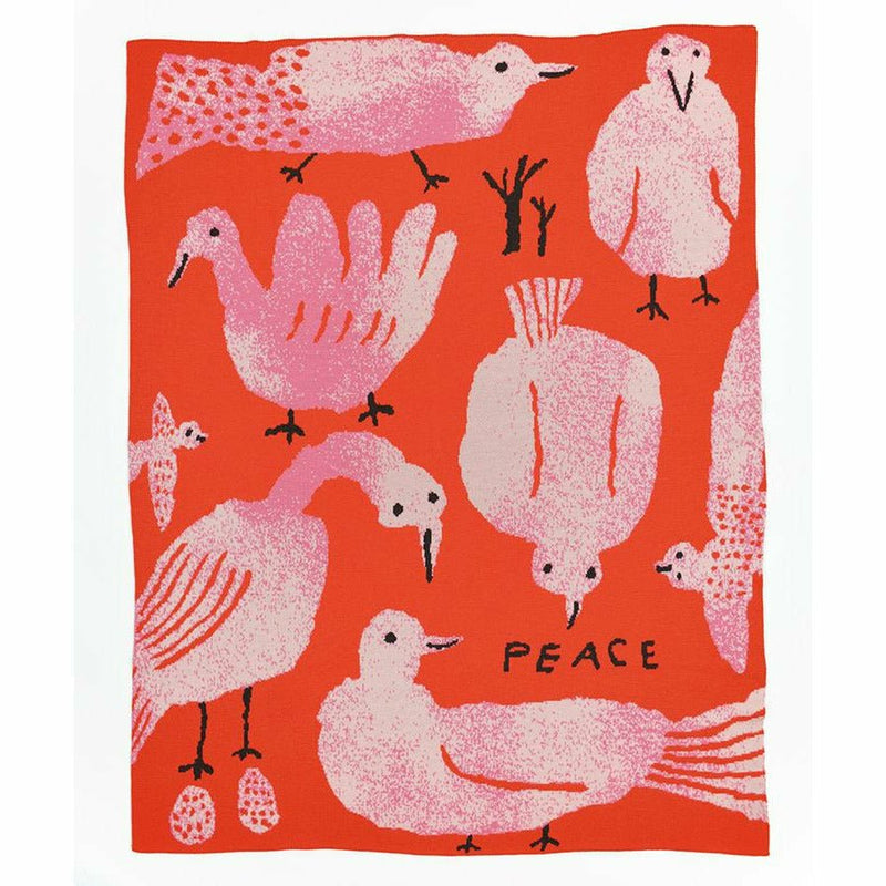 Peace Throw Blanket-zoom-