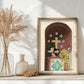 Mediterranean Courtyard Painting | Fine Art Print