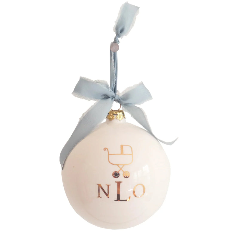 Monogrammed Keepsake Ornament | Baby's First Christmas-zoom-