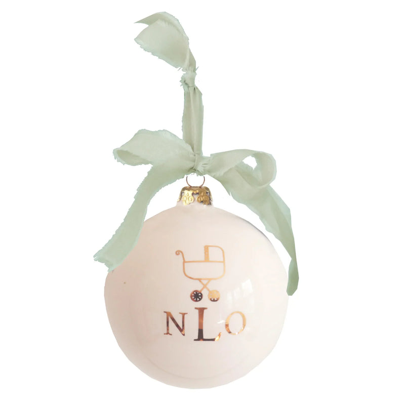 Monogrammed Keepsake Ornament | Baby's First Christmas-zoom-