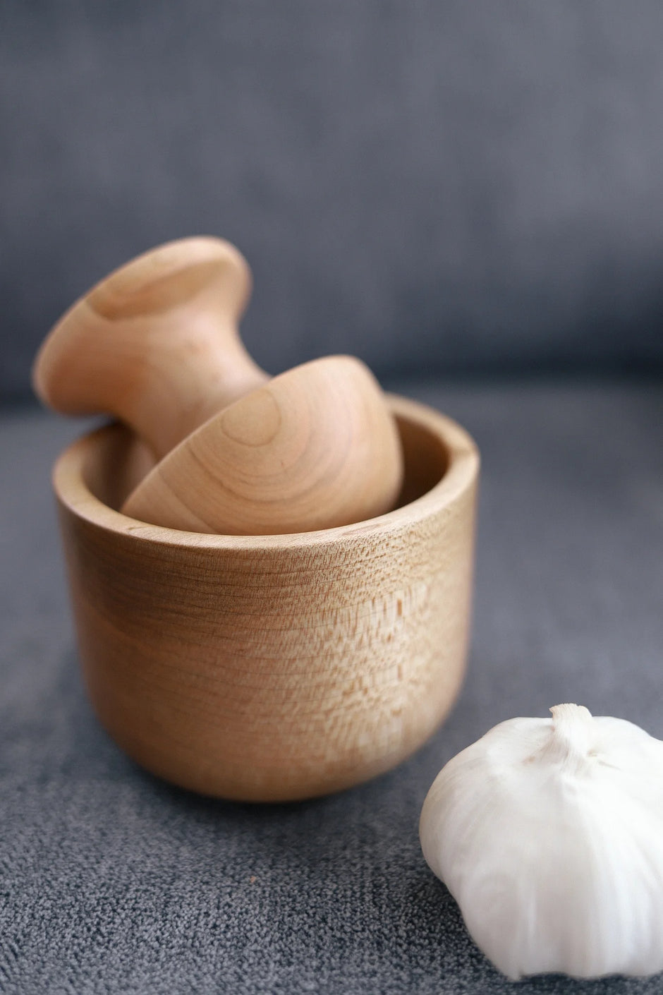 Mushroom Kitchen Mortar & Pestle Press