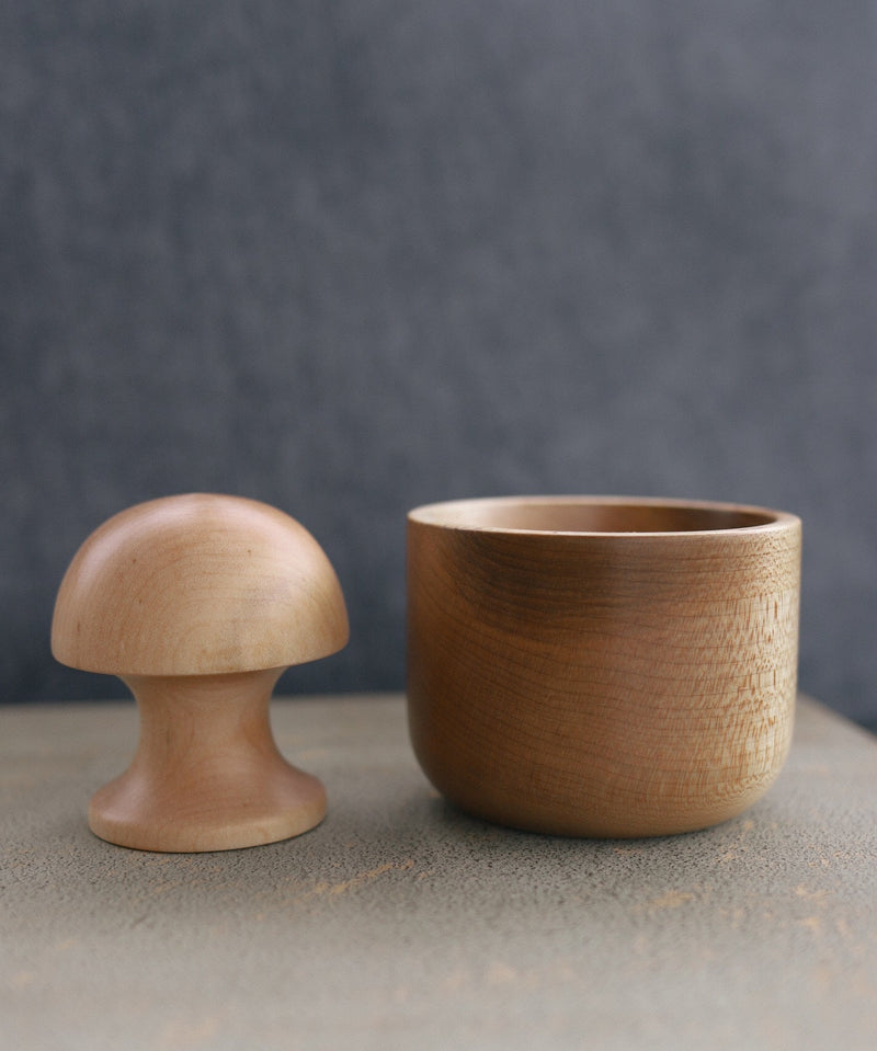 Mushroom Kitchen Mortar & Pestle Press-zoom-