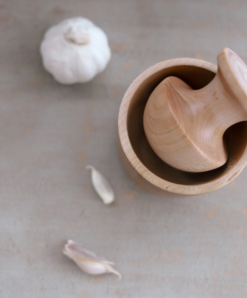 Mushroom Kitchen Mortar & Pestle Press-zoom-