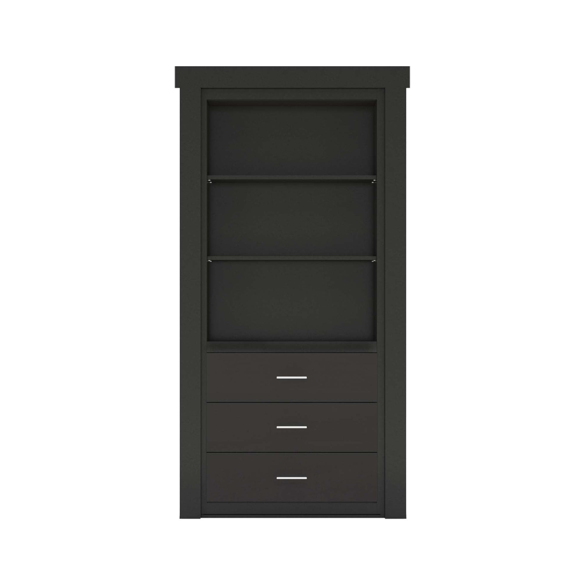 Hidden Flush Mount Paint Grade Dresser Door-2
