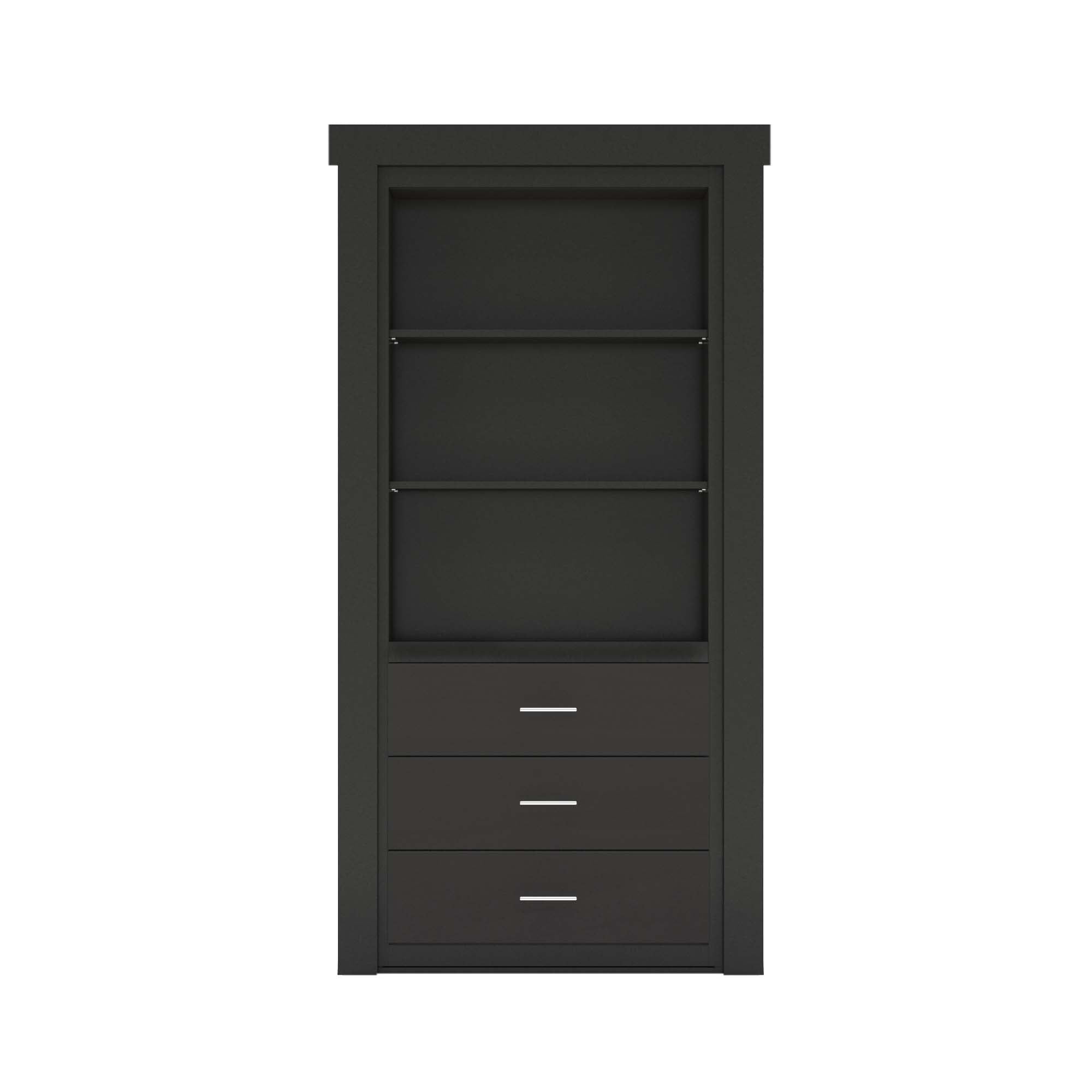 Hidden Flush Mount Paint Grade Dresser Door