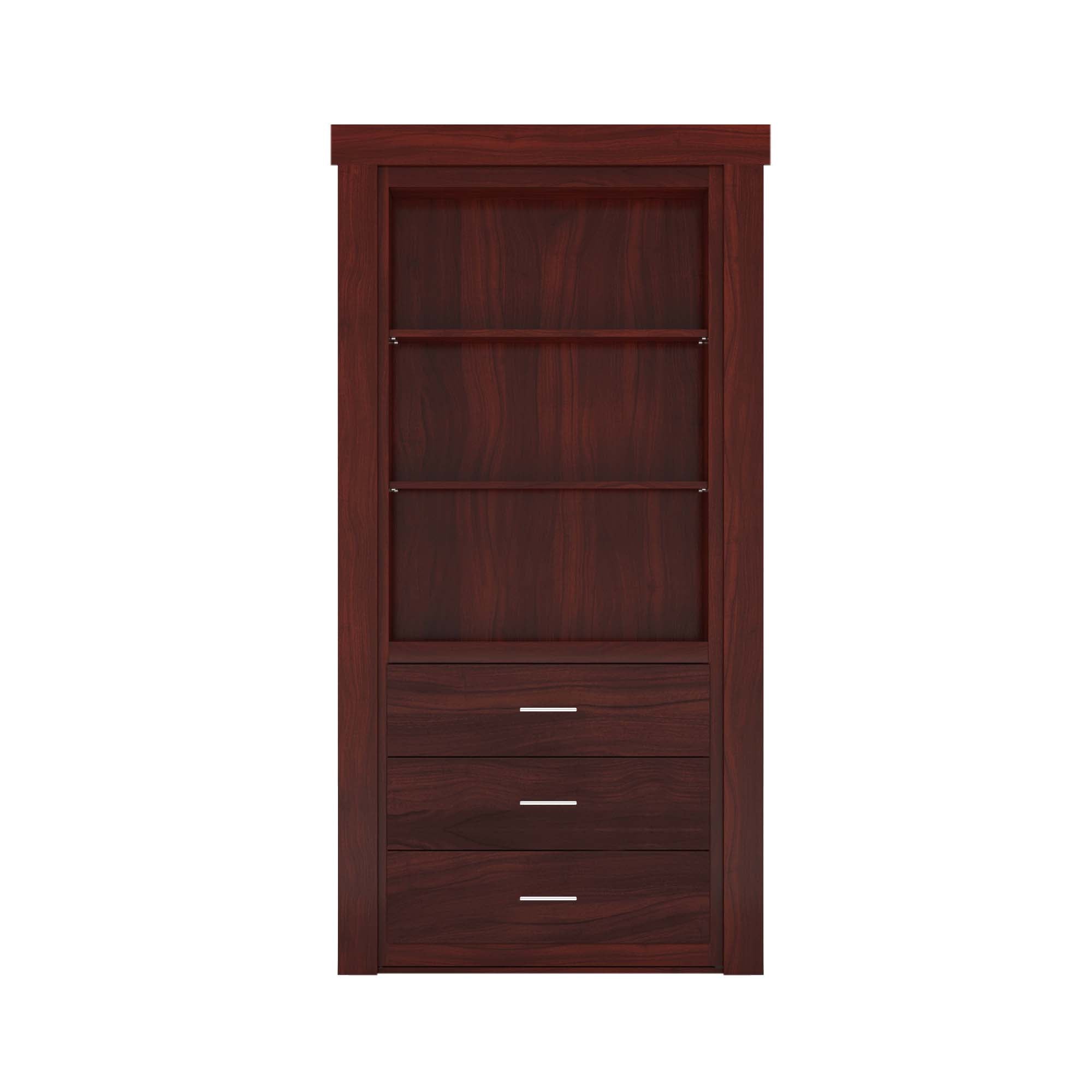 Hidden Flush Mount Walnut Dresser Door-zoom-4