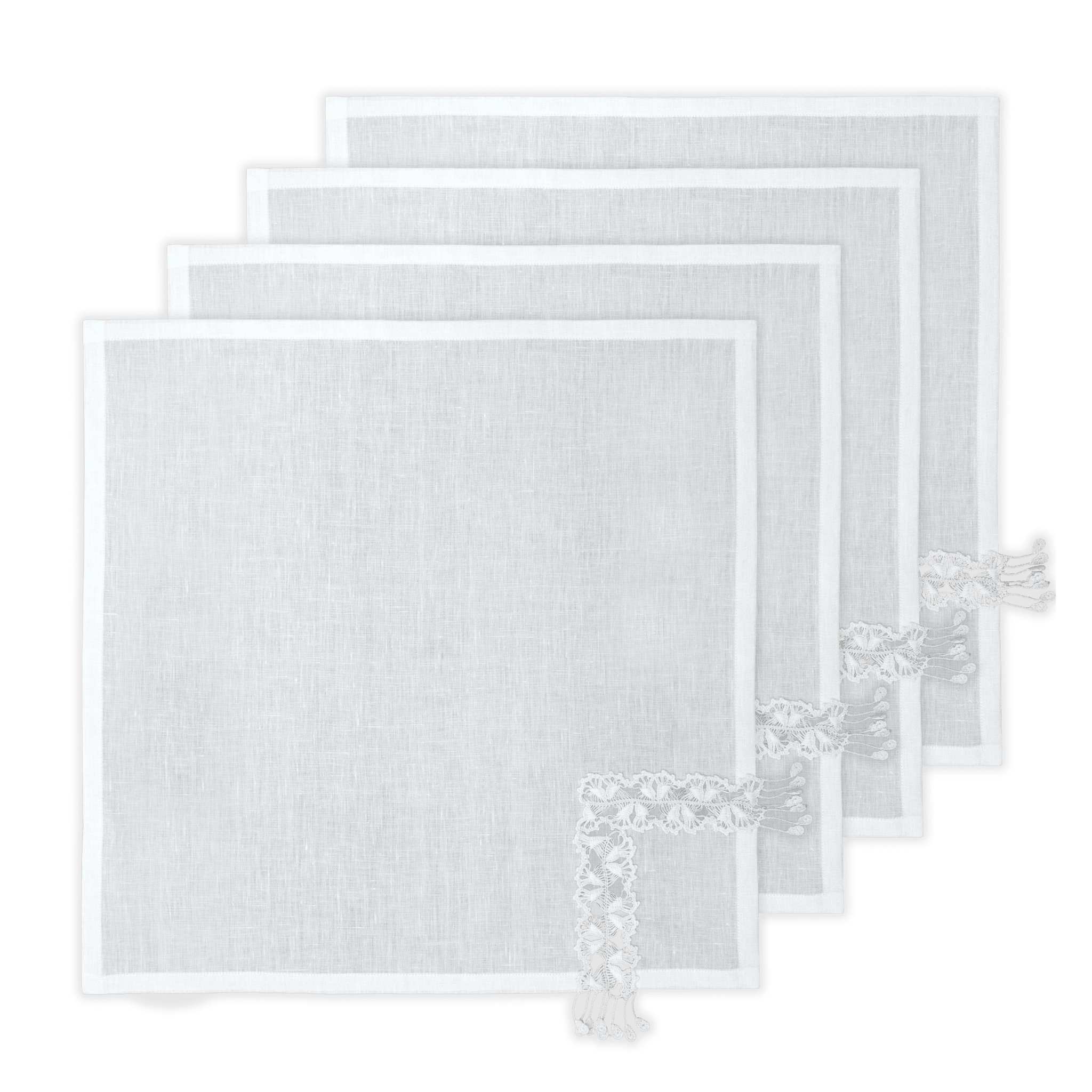 Hand Crochet Napkins 18" x 18" | Set of 4 - Aware House - Neem Crafts -