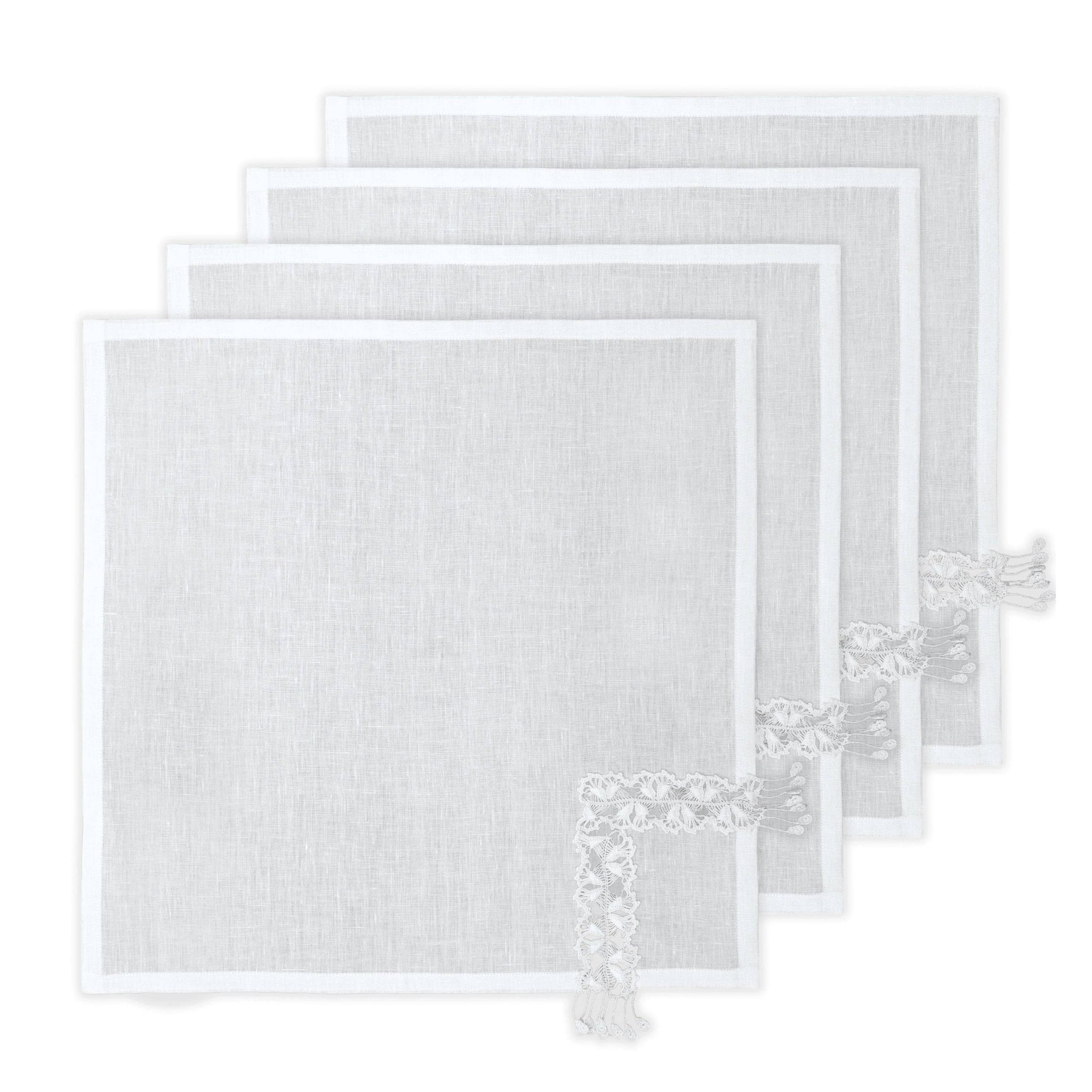 Hand Crochet Napkins 18" x 18" | Set of 4 - Aware House