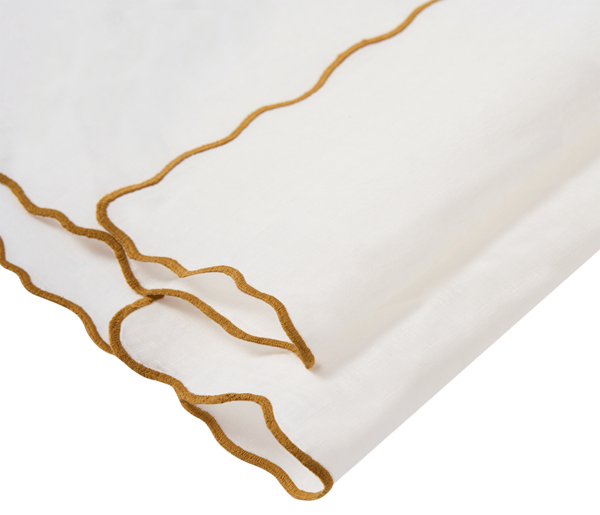 Hand Embroidered Circular Elegance Napkins | Set of 4-4