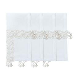 Hand Crochet Napkins 18" x 18" | Set of 4 - Aware House - Neem Crafts -