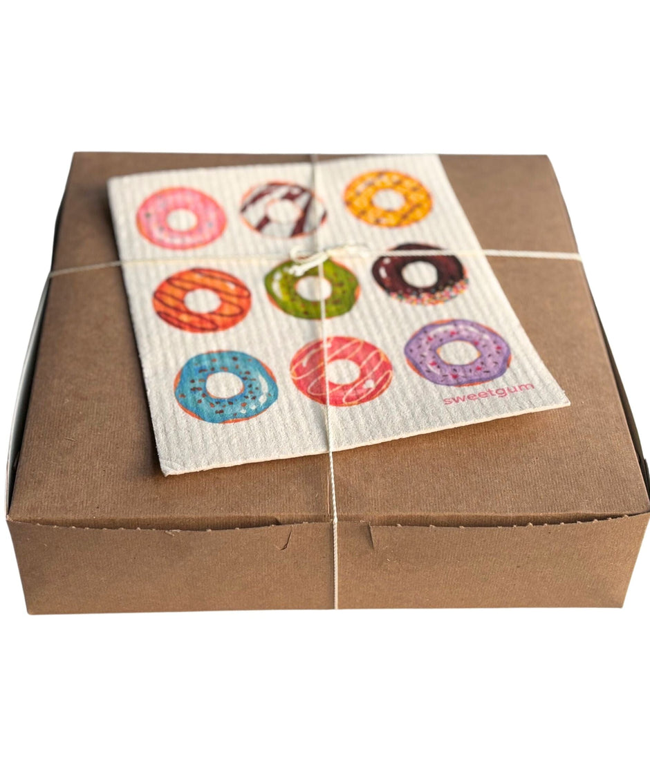 Nine Donuts Swedish Dishcloth