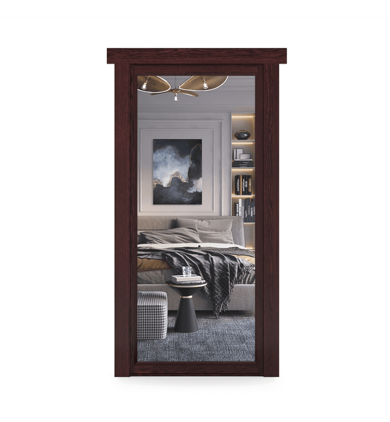 Hidden Oak Mirror Door-zoom-